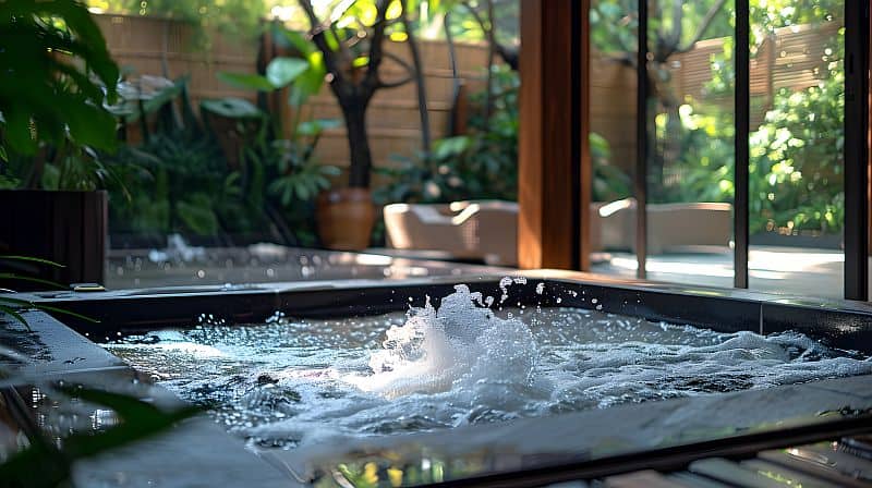 Mętna woda w jacuzzi